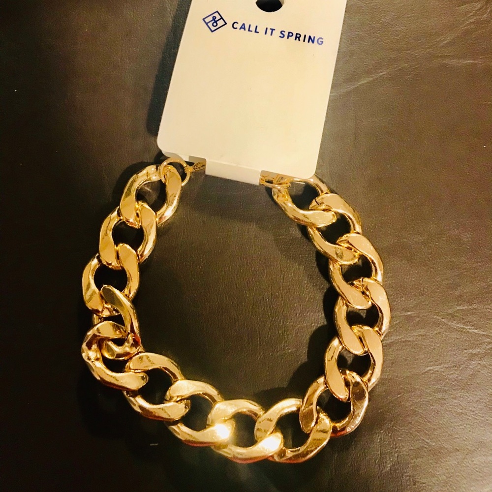 Call it spring golden chain adjustable bracelet